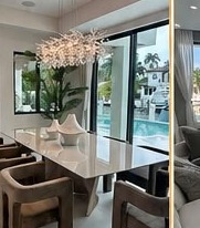 Cleaned dining room