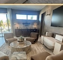 Cleaned living room